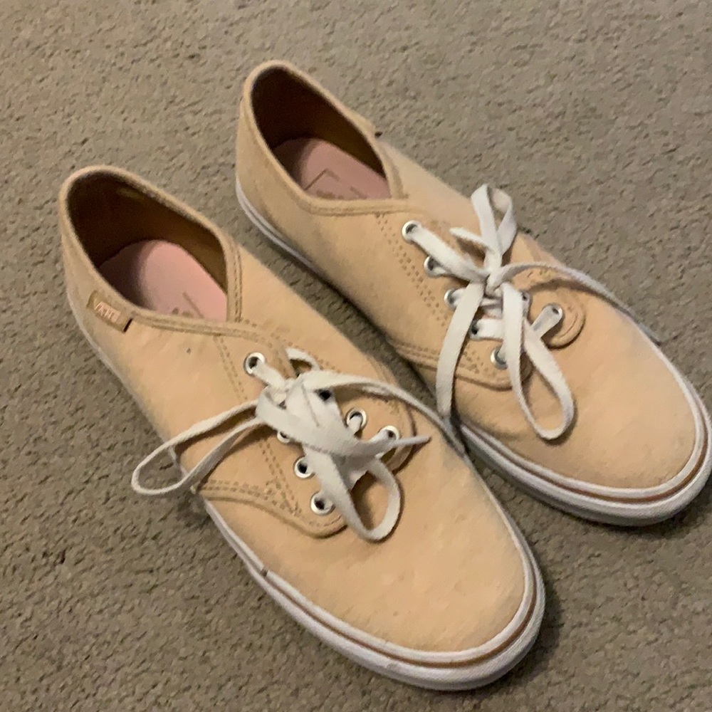 Tan lace up Vans